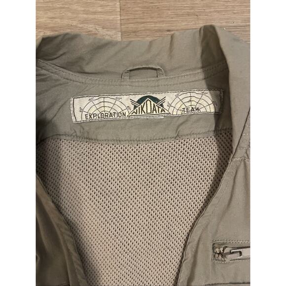 Nikoata Vest XL Mens Khaki Fishing Tackle Hunting Outdoor Camera Hiking Camp - Picture 2 of 7